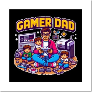 Fathers day Gamer Dad Posters and Art